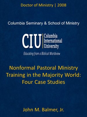 cover image of Nonformal Pastoral Ministry Training in the Majority World: Four Case Studies